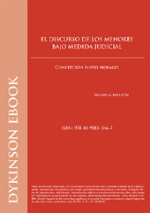 E-book, Discurso de los menores bajo medida judicial, Nieto Morales, Concepción, Dykinson