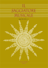 Issue, Il saggiatore musicale : rivista semestrale di musicologia : XXI, 1, 2014, L.S. Olschki