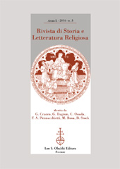 Issue, Rivista di storia e letteratura religiosa : L, 3, 2014, L.S. Olschki