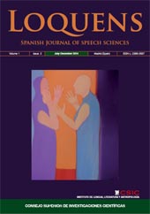 Heft, Loquens : Spanish Journal of speech sciences : 1, 2, 2014, CSIC, Consejo Superior de Investigaciones Científicas