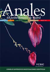 Fascicolo, Anales del Jardin Botanico de Madrid : 71, 1, 2014, CSIC, Consejo Superior de Investigaciones Científicas