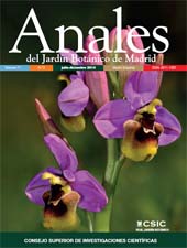Issue, Anales del Jardin Botanico de Madrid : 71, 2, 2014, CSIC, Consejo Superior de Investigaciones Científicas