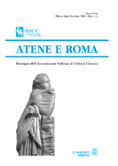 Issue, Atene e Roma : 1/2, 2014, Le Monnier