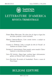 Fascículo, Letterature d'America : rivista trimestrale : XXXIV, 150, 2014, Bulzoni