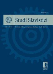 Fascicolo, Studi slavistici : rivista dell'associazione italiana degli Slavisti : XI, 2014, Firenze University Press