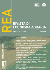 Issue, Rivista di economia agraria : LXIX, 2/3, 2014, Firenze University Press