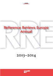 Fascicolo, Reference reviews Europe annual, [RREA] : 19/20, 2013-2014 : based on reviews published in Informationsmittel IFB with original reviews, Casalini libri
