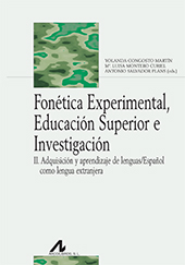 E-book, Fonética experimental, educación superior e investigación : II. Adquisición y aprendizaje de lenguas/español como lengua extranjera, Arco/Libros