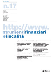 Fascículo, Strumenti finanziari e fiscalità : 17, 4, 2014, Egea