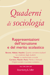 Journal, Quaderni di sociologia, Rosenberg & Sellier