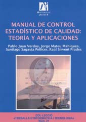 eBook, Manual de control estadístico de calidad : teoría y aplicaciones, Universitat Jaume I