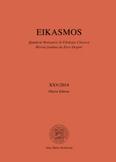 Fascicolo, Eikasmos : quaderni bolognesi di filologia classica : XXV, 2014, Patron