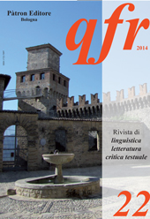 Issue, Quaderni di filologia romanza : 22, 2014, Patron