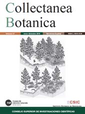 Fascicule, Collectanea botanica : 37, 2018, CSIC, Consejo Superior de Investigaciones Científicas