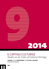 Fascículo, Il capitale culturale : studies on the value of cultural heritage : 9, 1, 2014, EUM-Edizioni Università di Macerata