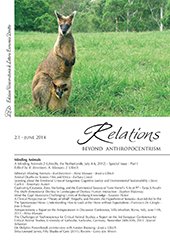Issue, Relations : beyond anthropocentrism : 2, 1, 2014, LED