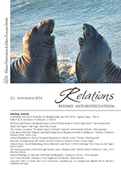 Issue, Relations : beyond anthropocentrism : 2, 2, 2014, LED