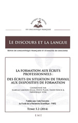 E-book, La formation aux écrits professionnels. : des écrits en situation de travail aux dispositifs de formation, EME