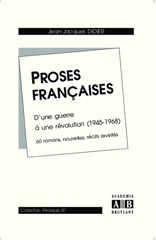E-book, Proses françaises : D'une guerre à une révolution (1945-1968) - 60 romans, nouvelles, récits revisités, Academia