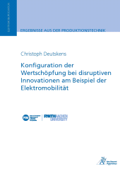 E-book, Konfiguration der Wertschöpfung bei disruptiven Innovationen am Beispiel der Elektromobilität, Apprimus Wissenschaftsverlag