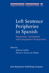 eBook, Left Sentence Peripheries in Spanish, John Benjamins Publishing Company