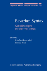 E-book, Bavarian Syntax, John Benjamins Publishing Company