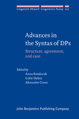 E-book, Advances in the Syntax of DPs, John Benjamins Publishing Company