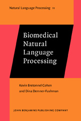 E-book, Biomedical Natural Language Processing, Bretonnel Cohen, Kevin, John Benjamins Publishing Company