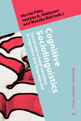 E-book, Cognitive Sociolinguistics, John Benjamins Publishing Company