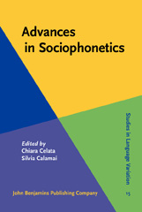 eBook, Advances in Sociophonetics, John Benjamins Publishing Company