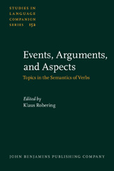 E-book, Events, Arguments, and Aspects, John Benjamins Publishing Company