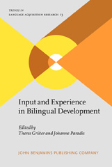 E-book, Input and Experience in Bilingual Development, John Benjamins Publishing Company