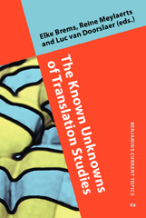 E-book, The Known Unknowns of Translation Studies, John Benjamins Publishing Company
