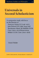 E-book, Universals in Second Scholasticism, John Benjamins Publishing Company