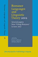 E-book, Romance Languages and Linguistic Theory 2012, John Benjamins Publishing Company
