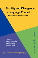 E-book, Stability and Divergence in Language Contact, John Benjamins Publishing Company