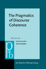 E-book, The Pragmatics of Discourse Coherence, John Benjamins Publishing Company