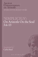 E-book, "Simplicius" : On Aristotle On the Soul 3.6-13, Bloomsbury Publishing