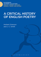 E-book, A Critical History of English Poetry, Grierson, Herbert, Bloomsbury Publishing