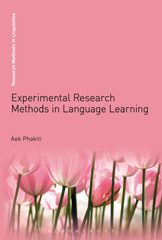 E-book, Experimental Research Methods in Language Learning, Bloomsbury Publishing