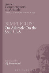 eBook, Simplicius' : On Aristotle On the Soul 3.1-5, Blumenthal, H.J., Bloomsbury Publishing