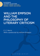 E-book, William Empson and the Philosophy of Literary Criticism, Bloomsbury Publishing
