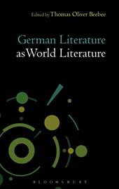 E-book, German Literature as World Literature, Bloomsbury Publishing