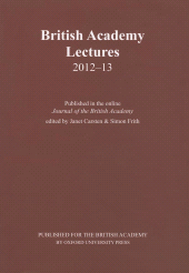 E-book, British Academy Lectures 2012-13, The British Academy
