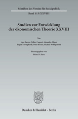 E-book, Die Ökonomik im Spannungsfeld zwischen Natur- und Geisteswissenschaften. : Alte und neue Perspektiven im Licht des jüngsten Methodenstreits. Studien zur Entwicklung der ökonomischen Theorie XXVIII., Duncker & Humblot