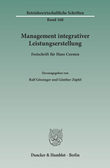 E-book, Management integrativer Leistungserstellung. : Festschrift für Hans Corsten., Duncker & Humblot