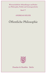 E-book, Öffentliche Philosophie., Duncker & Humblot