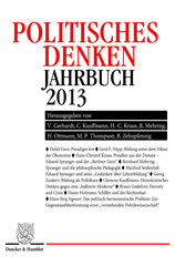 eBook, Politisches Denken. Jahrbuch 2013., Duncker & Humblot