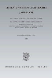 eBook, Literaturwissenschaftliches Jahrbuch : 55. Band (2014), Duncker & Humblot