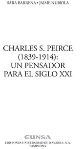 E-book, Charles S. Pierce (1839-1914) : un pensador para el siglo XXI, Barrera, Sara, EUNSA